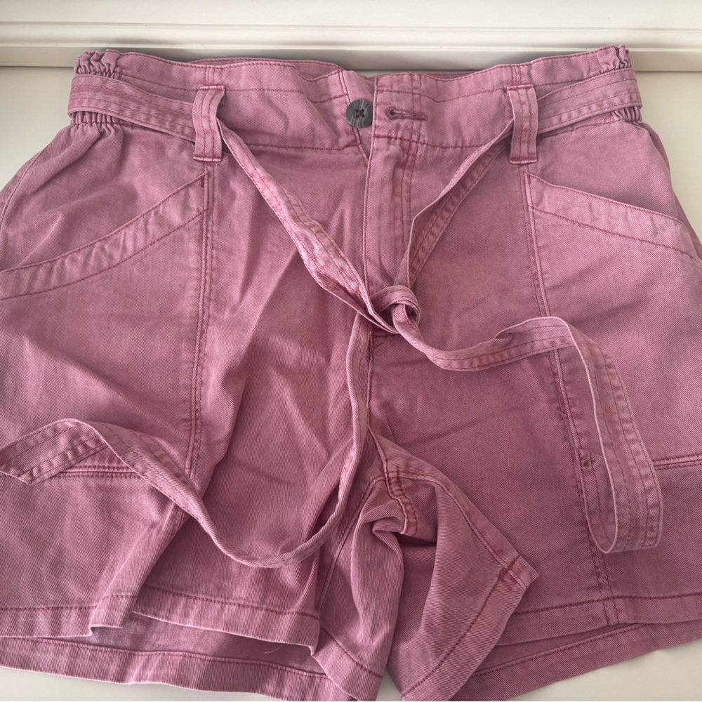 Old Navy Red/Pinkish High Waist Shorts Relaxed Fit
